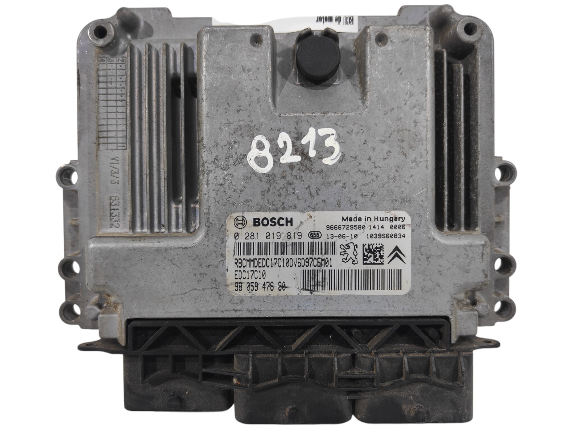 ECU de motor Peugeot Citroen 1.6 HDI , Ref: 8213-K3B1