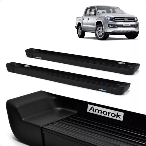 Par Plataforma de Aluminio Negro Amarok Doble Cabina 2012 2013