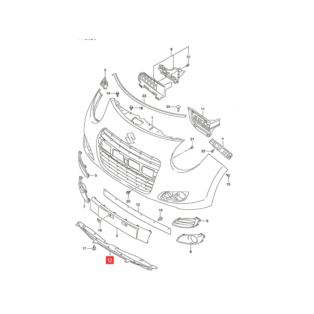 SPOILER PARAGOLPE DELANTERO -ORIGINAL-