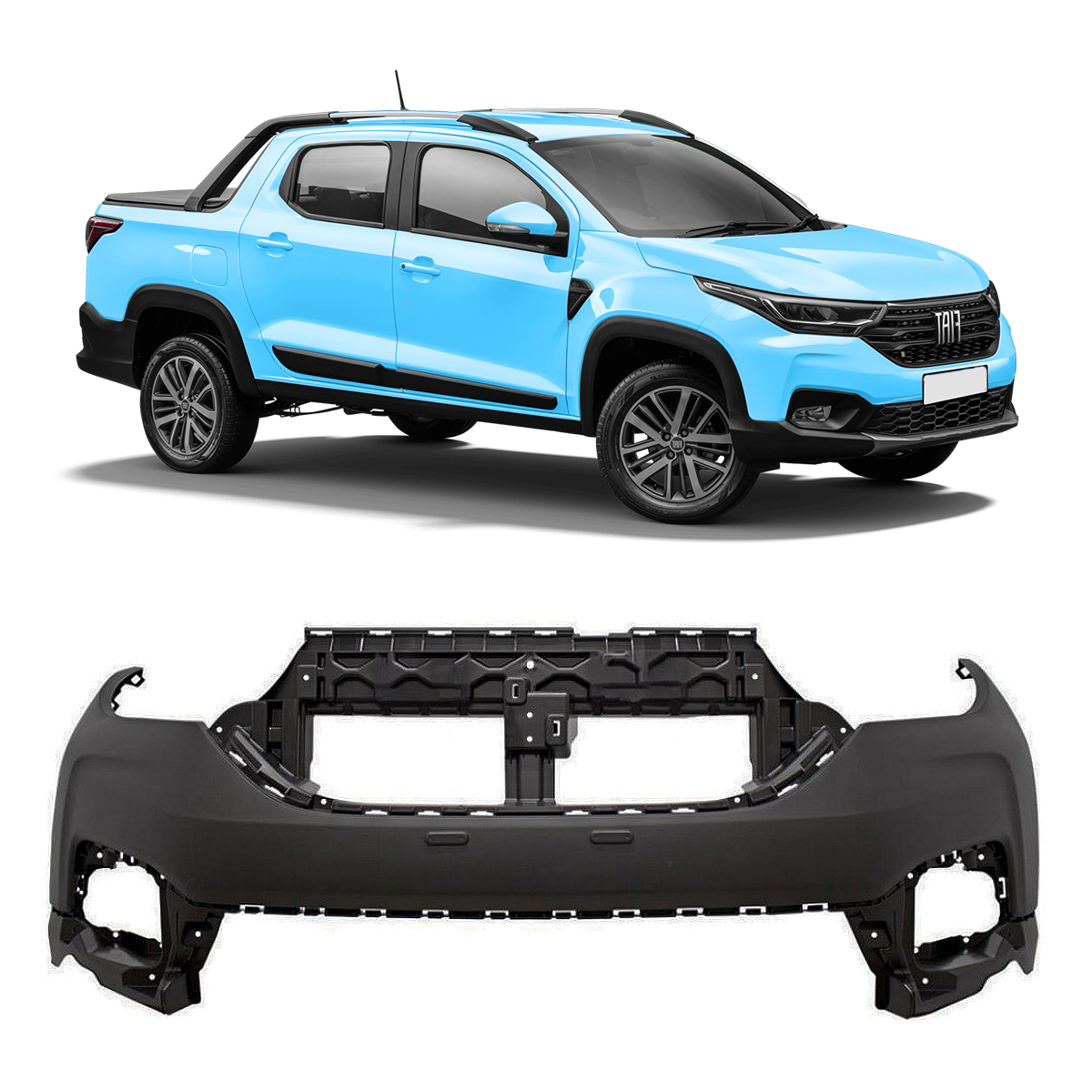 Paragolpe Delantero Fiat Strada Volcano 2020 /