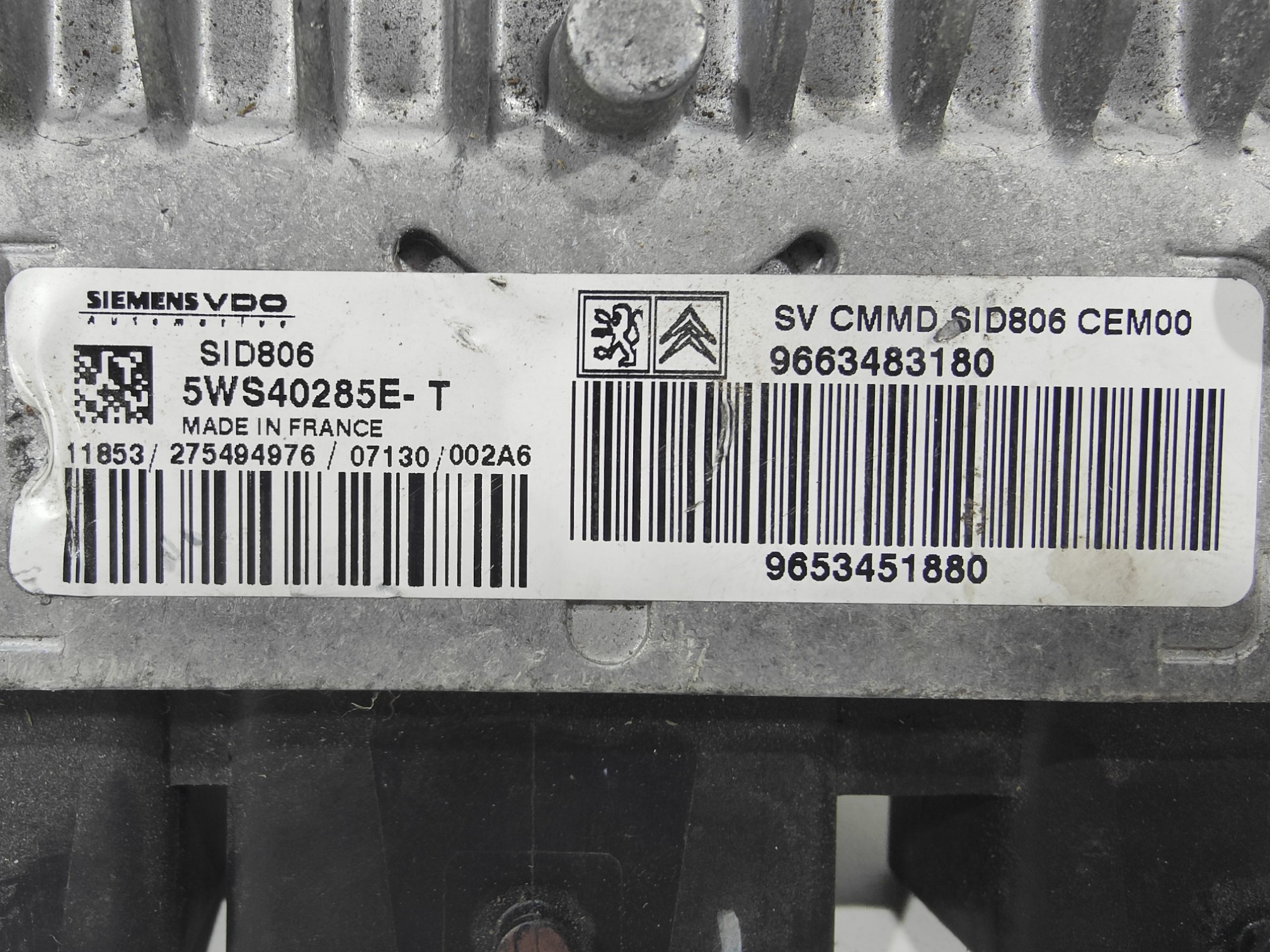 ECU de motor Citroen C2 1.4 HDI , Ref: 10983-K3B12