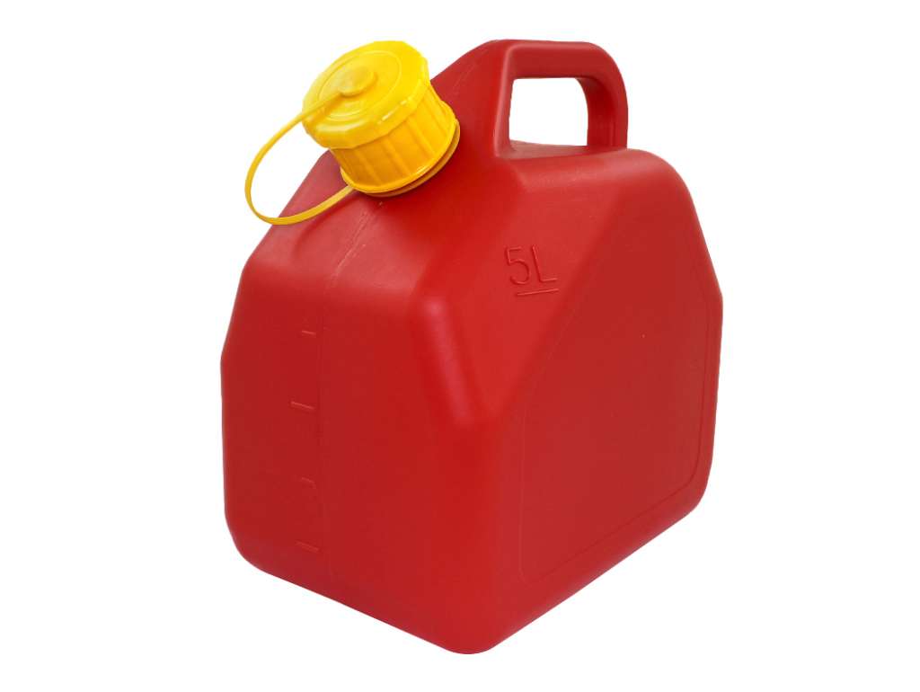 Bidón plástico para agua y combustible de 5 litros