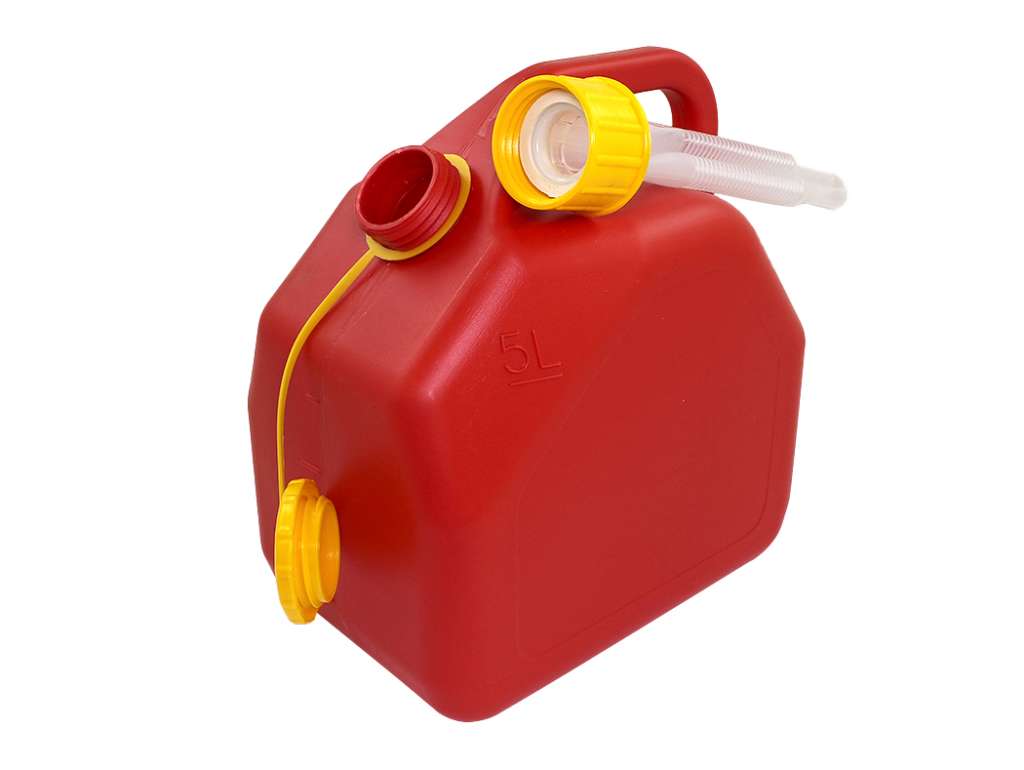Bidón plástico para agua y combustible de 5 litros