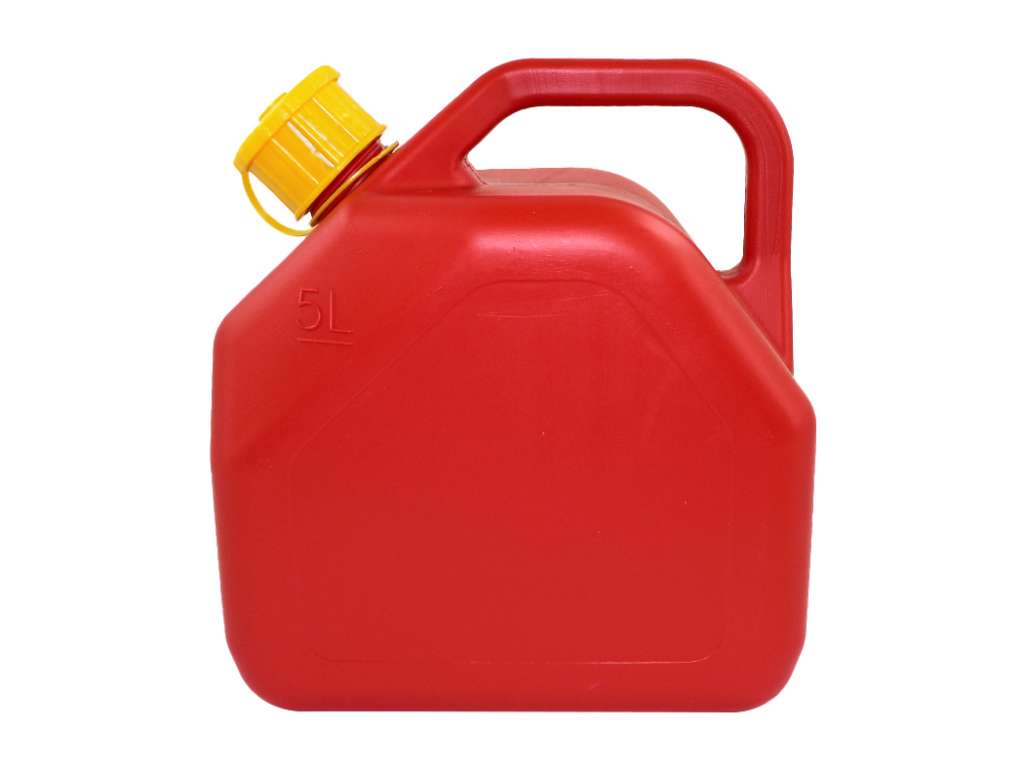 Bidón plástico para agua y combustible de 5 litros