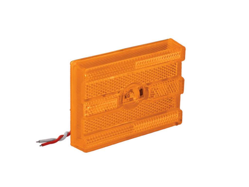Faro lateral ámbar LED universal rectangular 12V/24V