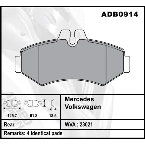 JGO. PASTILLAS FRENO MERCEDES BENZ SPRINTER 310 312 313 412 TRASERAS SIST. BOSCH COMLINE