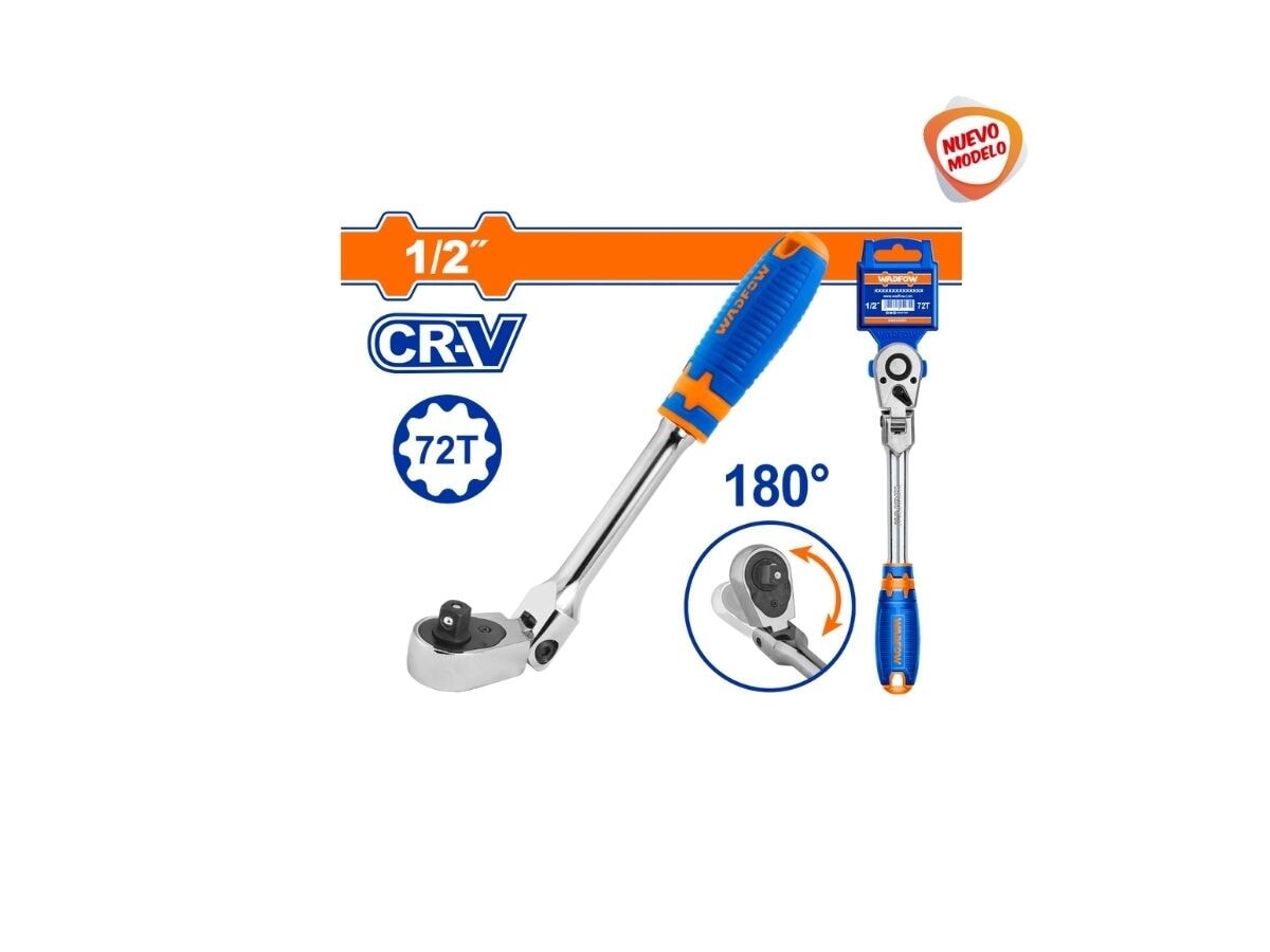 Llave crique 1/2 pulgada cabeza flexible 180 grados