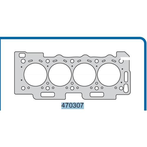 JUNTA TAPA CIL. PEUGEOT CITROEN 1.5D MOTOR TUD5 106 SAXO  P/PISTON 77MM ESP. 1.80MM TARANTO 0209T8