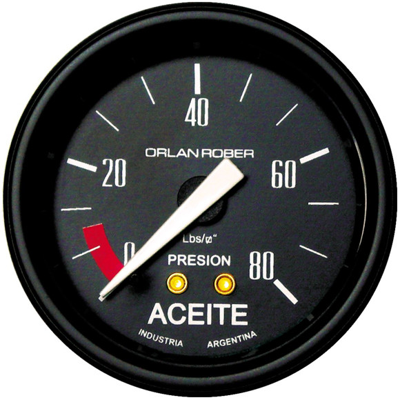 MANOMETRO PRESION DE ACEITE ESCALA: 0-80 LBS/PUL