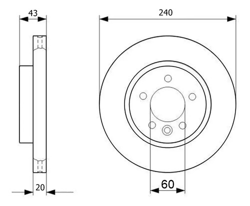 Disco De Freno Chevrolet Onix / Prisma / Joy / 1.0