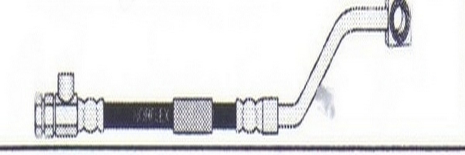 Flexible de freno delantero izquierdo