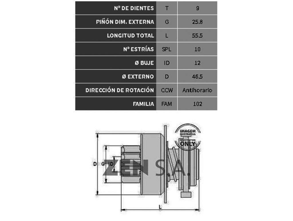 Bendix de Embrague