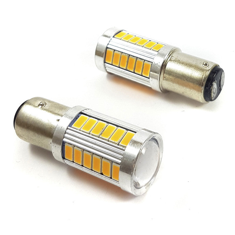 Lámpara LED S25 Ambar 2 Polos Bay15D