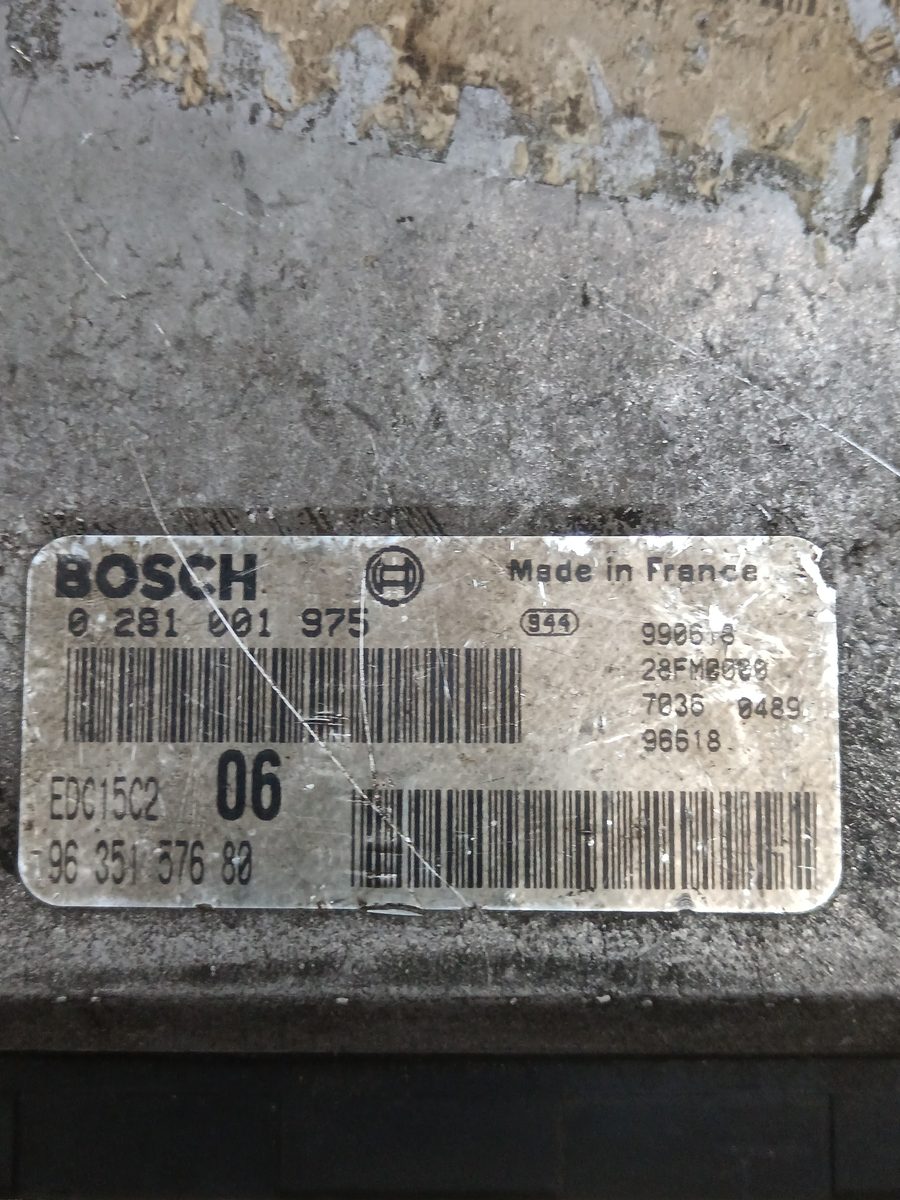 Centralita Motor Uce Peugeot 306 Break 1979-2003 2.0 HDi CAT 2.0L 66kW 0281001975