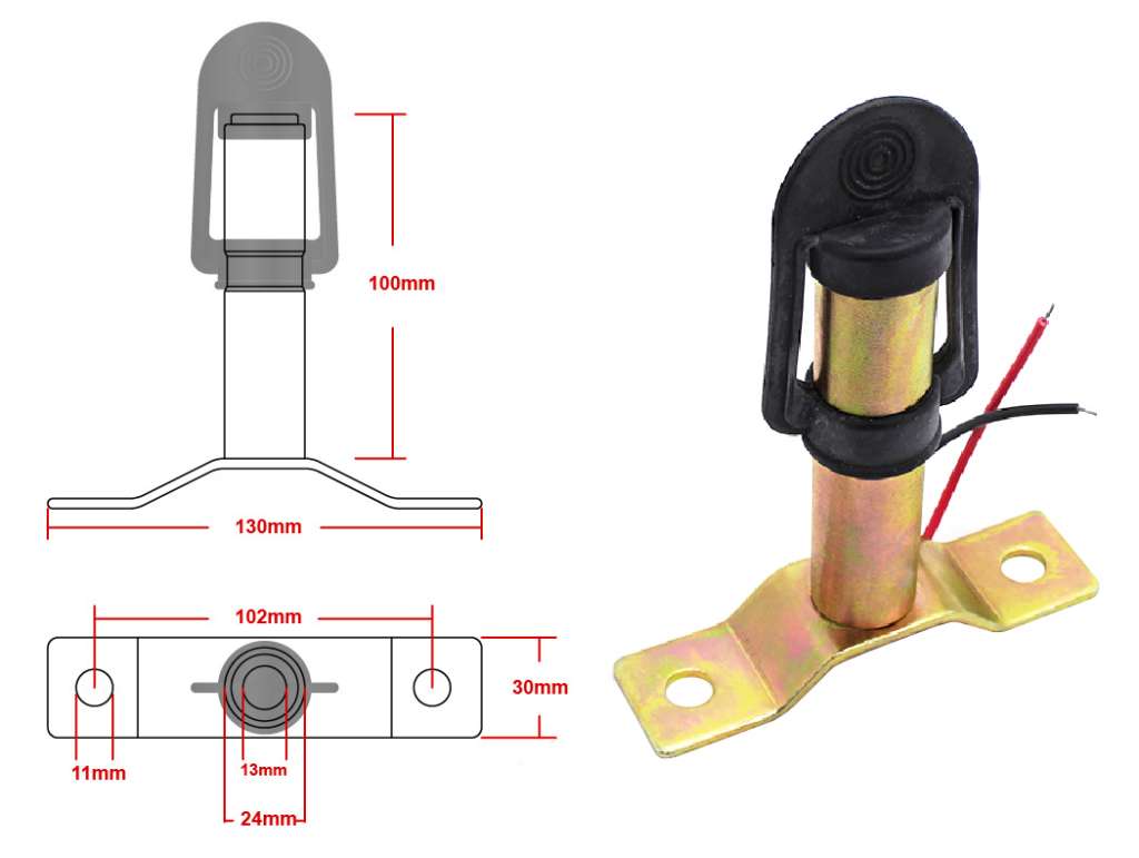 Luz de emergencia universal ámbar LED
