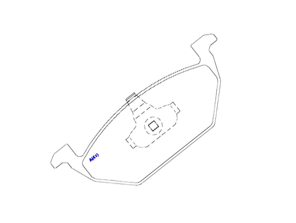 PASTILLA FRENO VW POLO/GOLF 4 ANCLAJE X 4