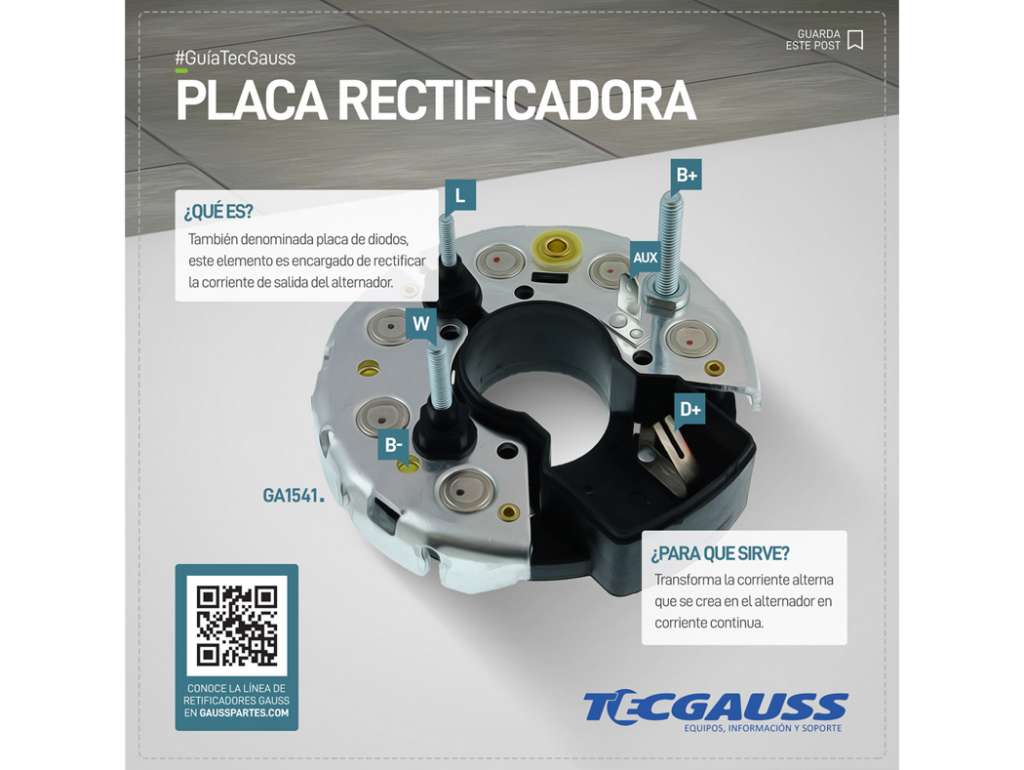 PLACA RECTIFICADORA DELCO VW CAMION/ATEGO