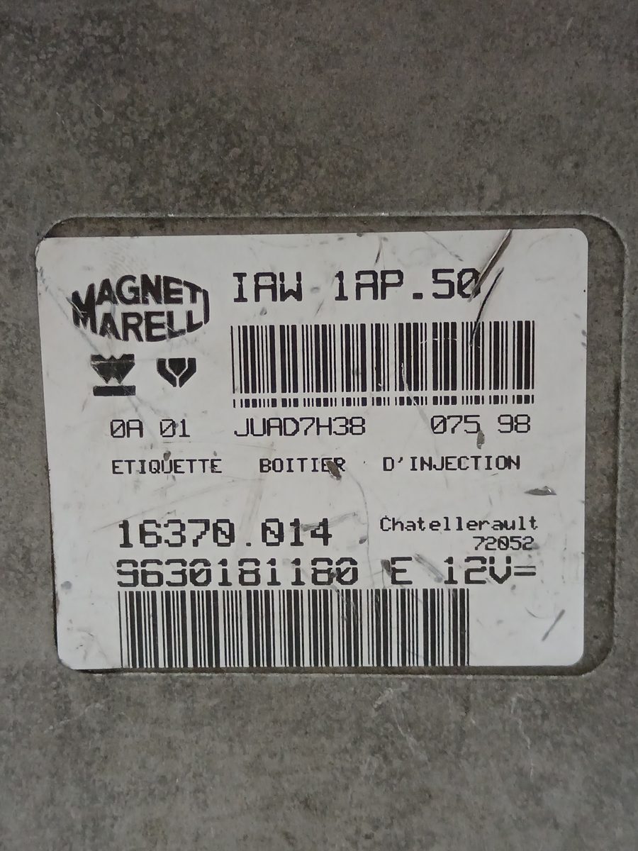 Centralita Motor Uce Citroën Saxo 1999-2004 1,4 1.4L 55kW 9630181180