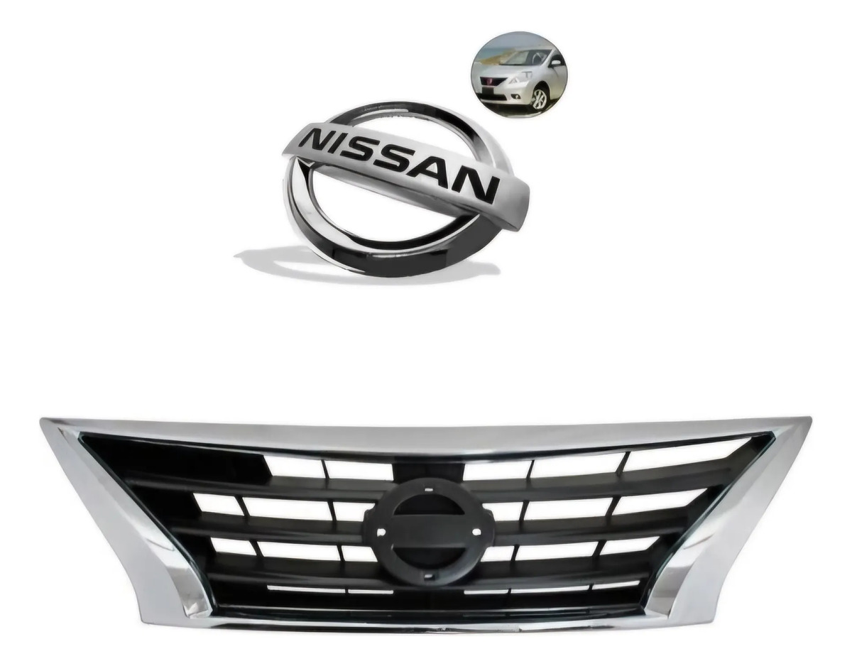 Careta Nissan Versa 2015 A 2019 Con Emblema