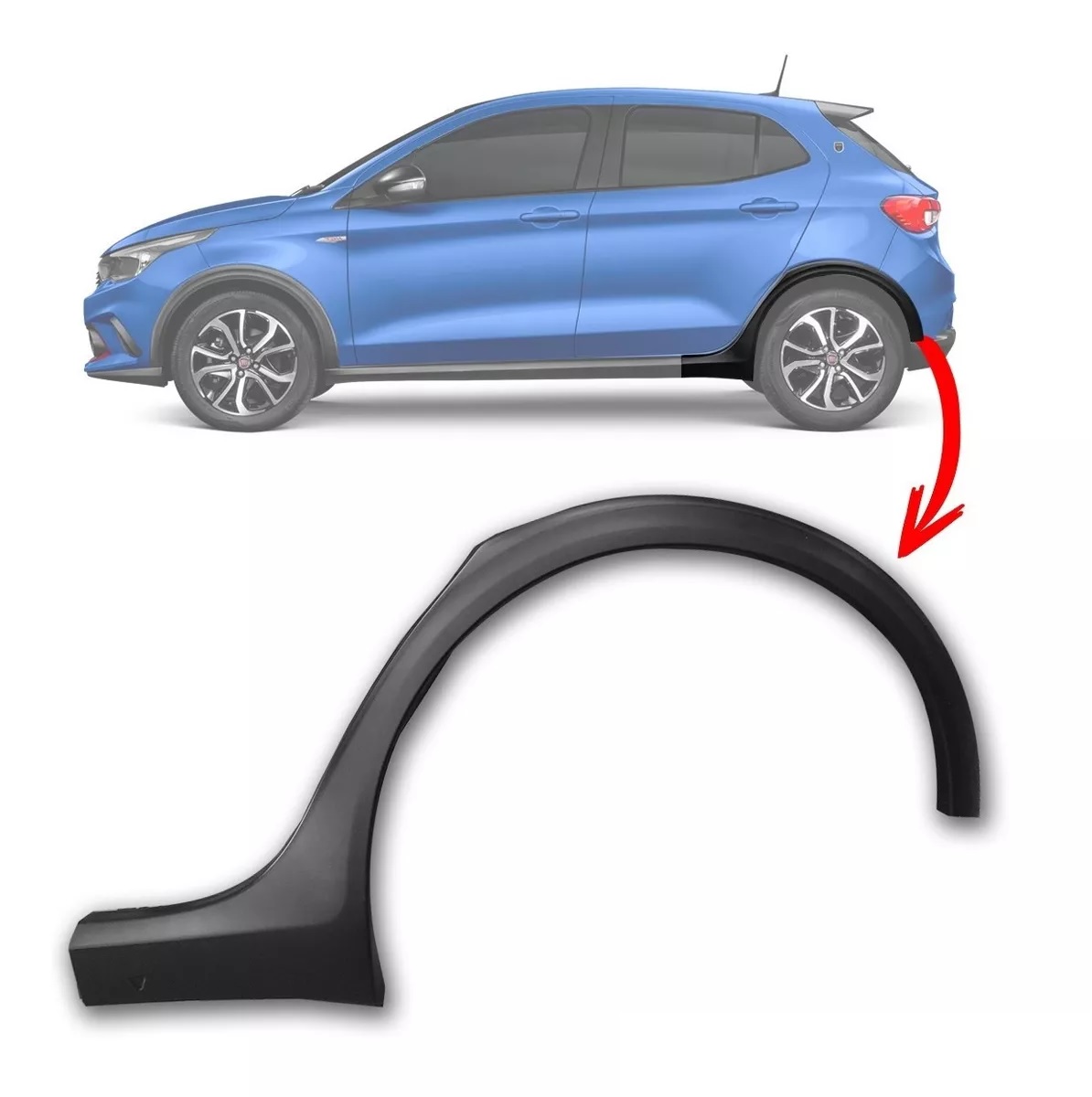 MOLDURA DE GUARDABARRO TRASERO IZQUIERDO FIAT ARGO 2021 [ORIGINAL FIAT]