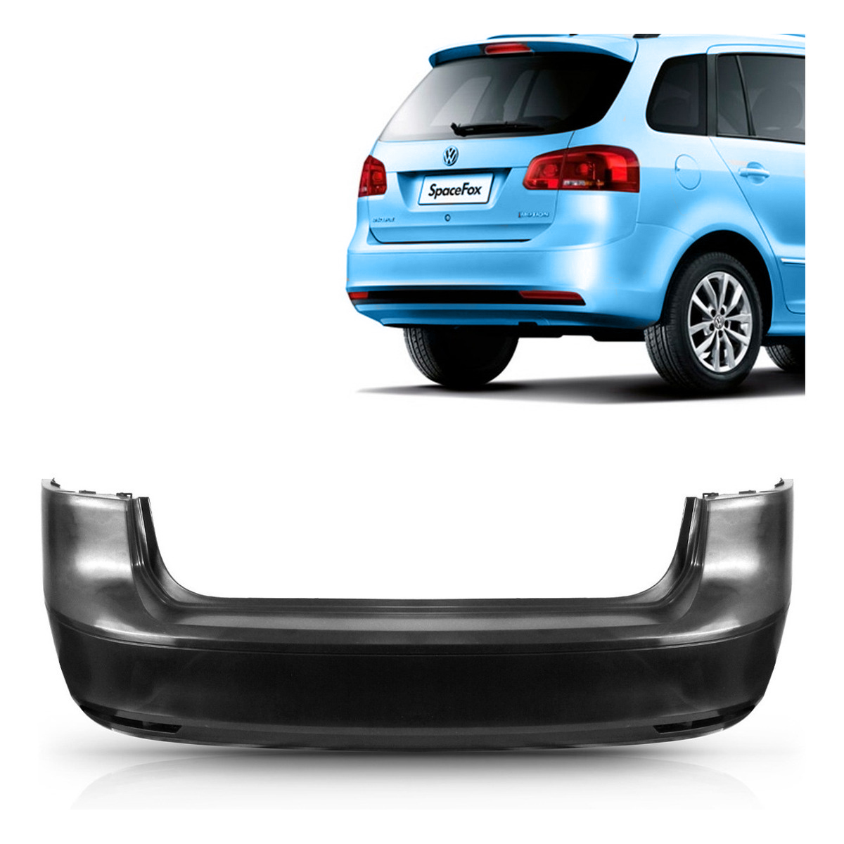Paragolpe Trasero Volkswagen Suran 2010 2015 Sin Sensor