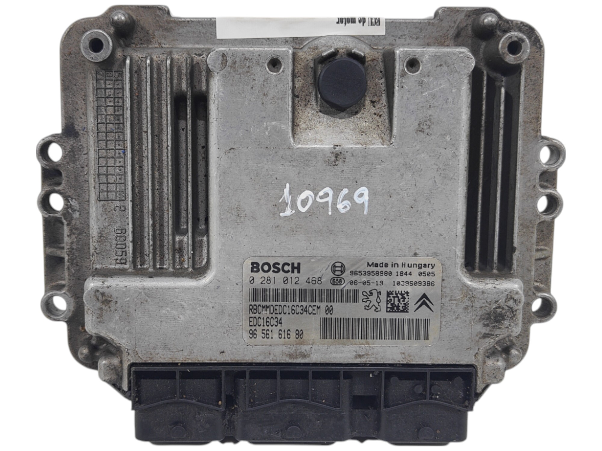 ECU de motor Citroen XSARA PICASSO 1.6 HDI 2006, Ref: 10969-K3B9
