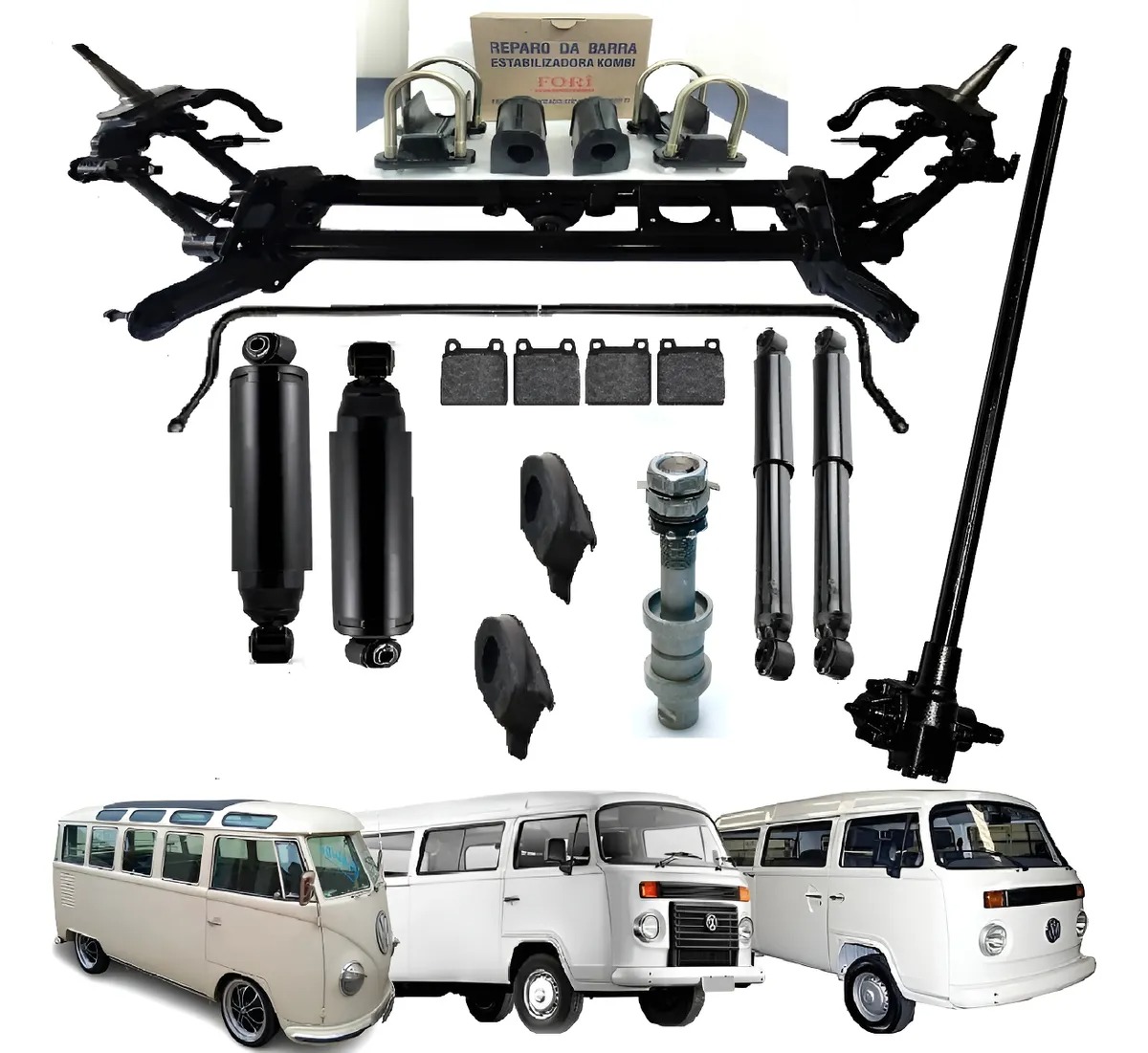 Kit completo de suspensión y dirección