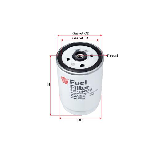 FILTRO GAS OIL HYUNDAI ACCENT 1.5 2006...2010 SAKURA -319222B900 - 319223E300