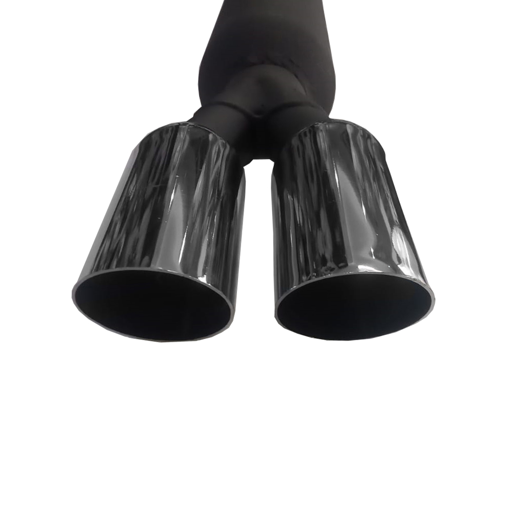 Tubo de escape cromado doble
