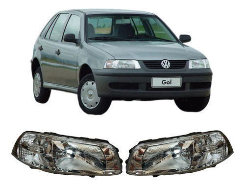 Kit Semiopticas Delanteras Volkswaguen Gol G3 Simple