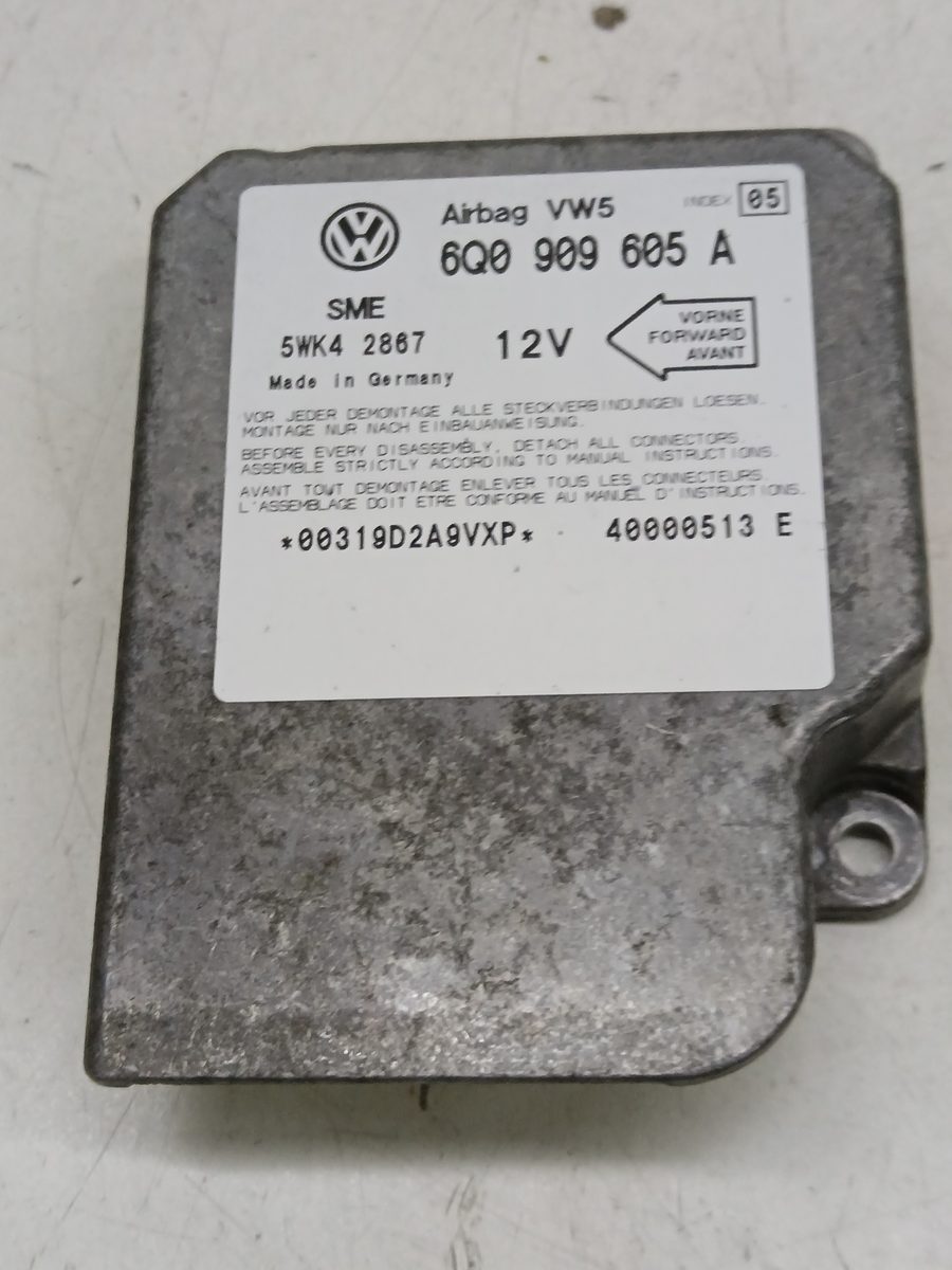 Centralita Airbag Volkswagen Bora Berlina (1J2) 1998-2005 Highline 1.9L 81kW 6Q0909605A