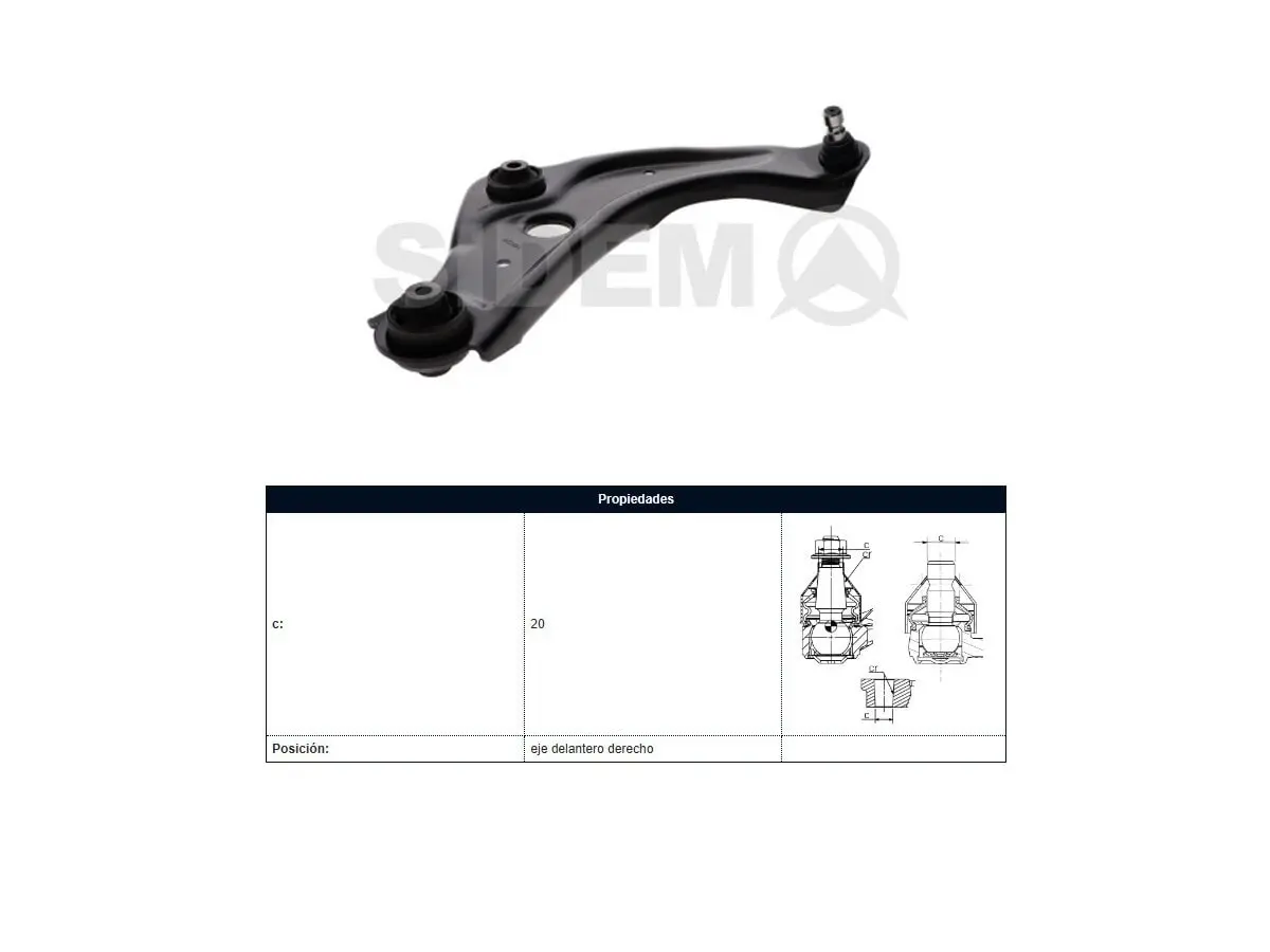 Parilla Suspension Delantera Nissan Qashqai 12-25 Der
