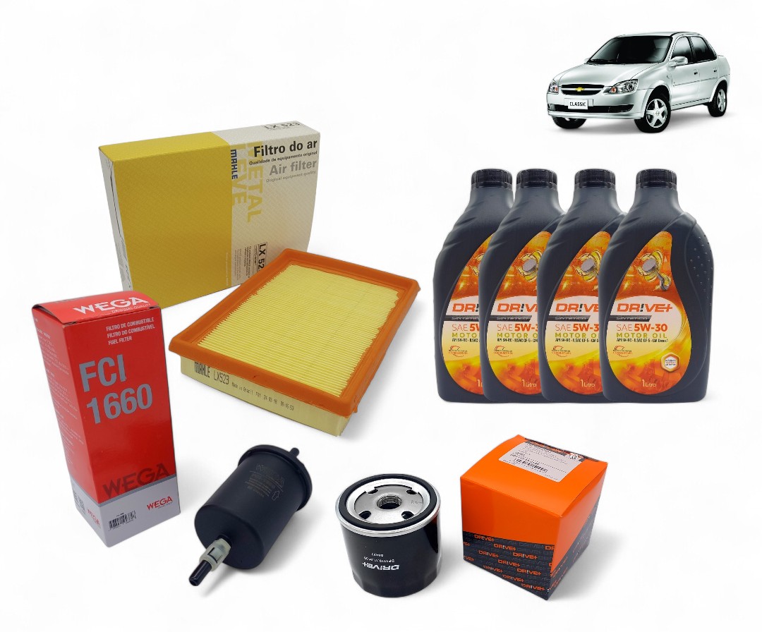 Kit de filtros y lubricante sintético