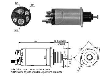 SOLENOIDE DELCO MB CAMION 1621/CASE 24V.