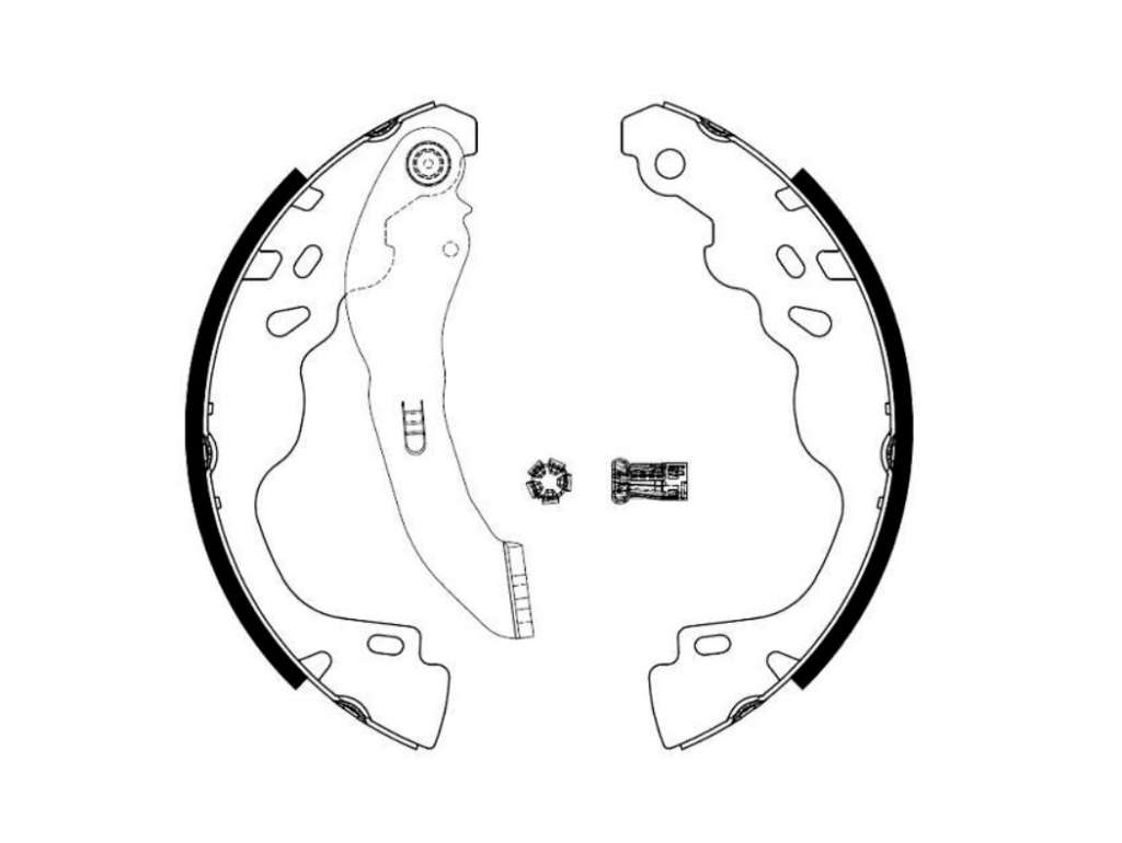 PATIN FRENO PE 208 1.6 20/.. TIPO BOSCH 203MM JGO