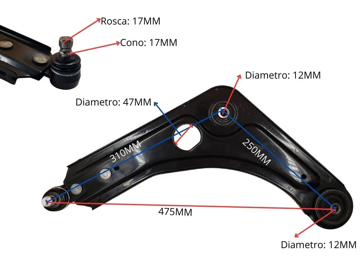 Parilla Suspension Delantera Ford Escort 90-03 Izq