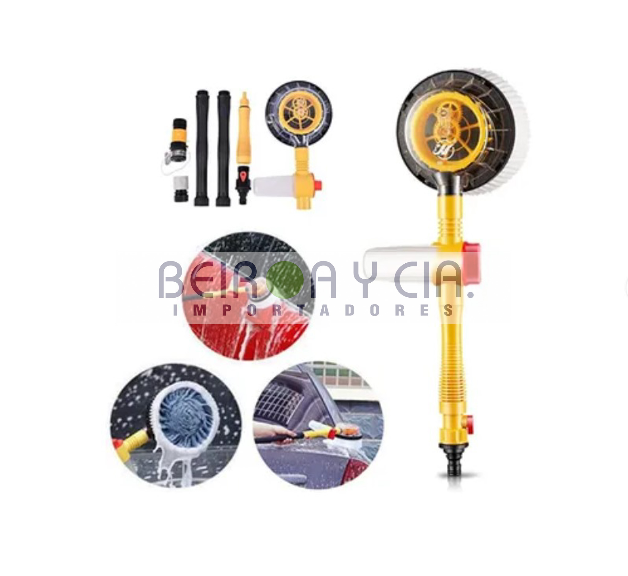 CEPILLO PARA LAVAR AUTO C/CONECCIONES