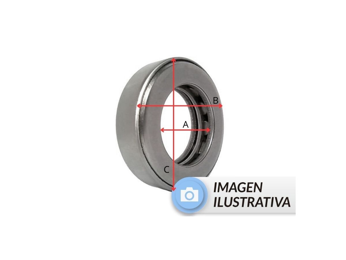 Rodamiento Del Indio Camioneta Jeep Aero Willys Brasil 60-73 Ext Ø48.021 x Int Ø22.479