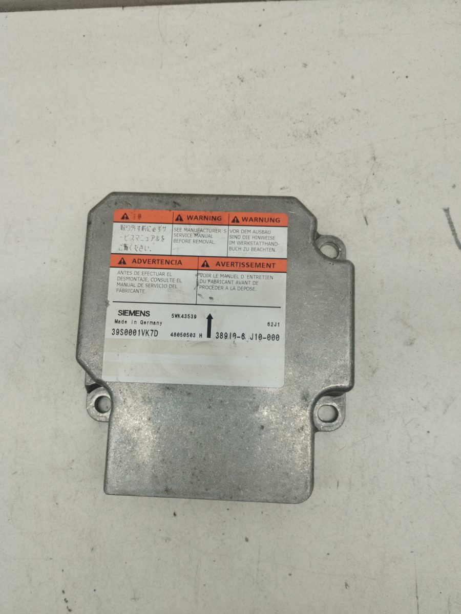 Centralita Airbag Suzuki Swift Berlina (MZ) 2005-2012 GL (5-ptas.) 1.5L 75kW 39S0001VK7D