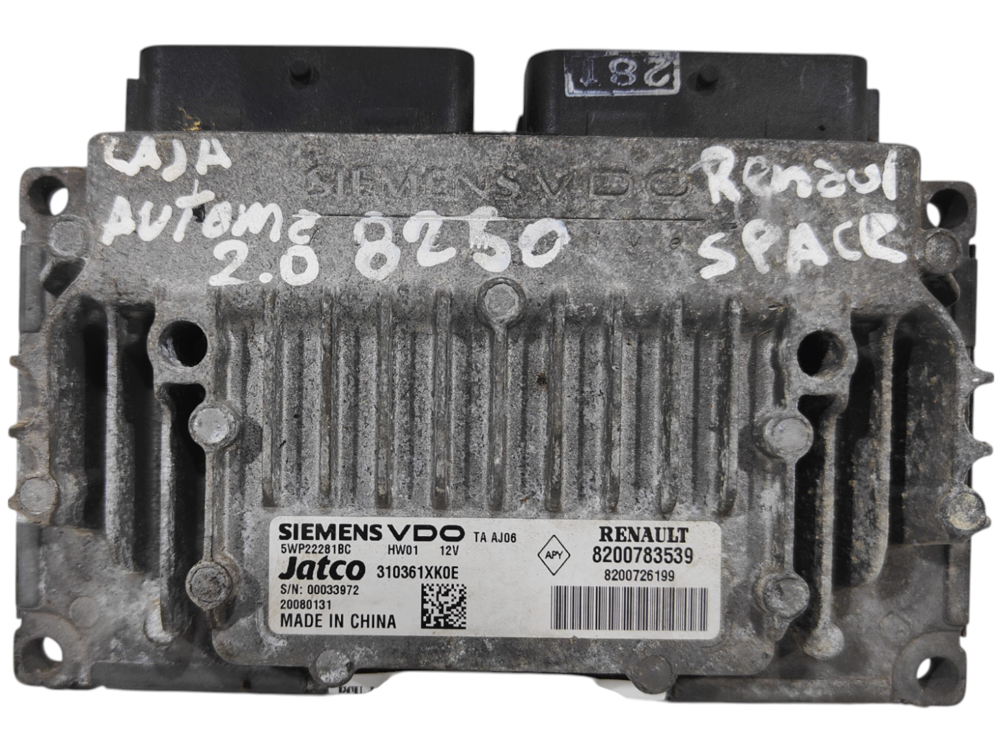 ECU de motor Renault Space 2.0 , Ref: 8250-K3B7