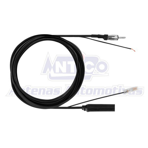 CABLE ANTENA AUTO VW/CHEVROLET 2,5 METROS CONECTOR HEMBRA
