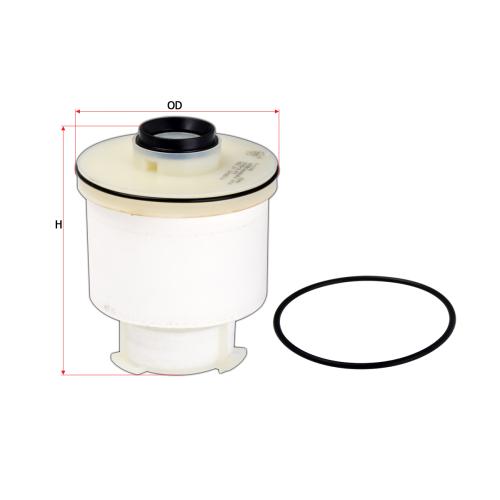FILTRO GAS OIL TOYOTA HILUX 2.4 2.8D SAKURA PLASTICO 233900L070-ALCO MD843