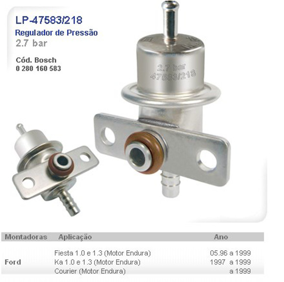 REGULADOR DE PRESION 2.7BAR FORD FIESTA/KA 1.3 1996-1999