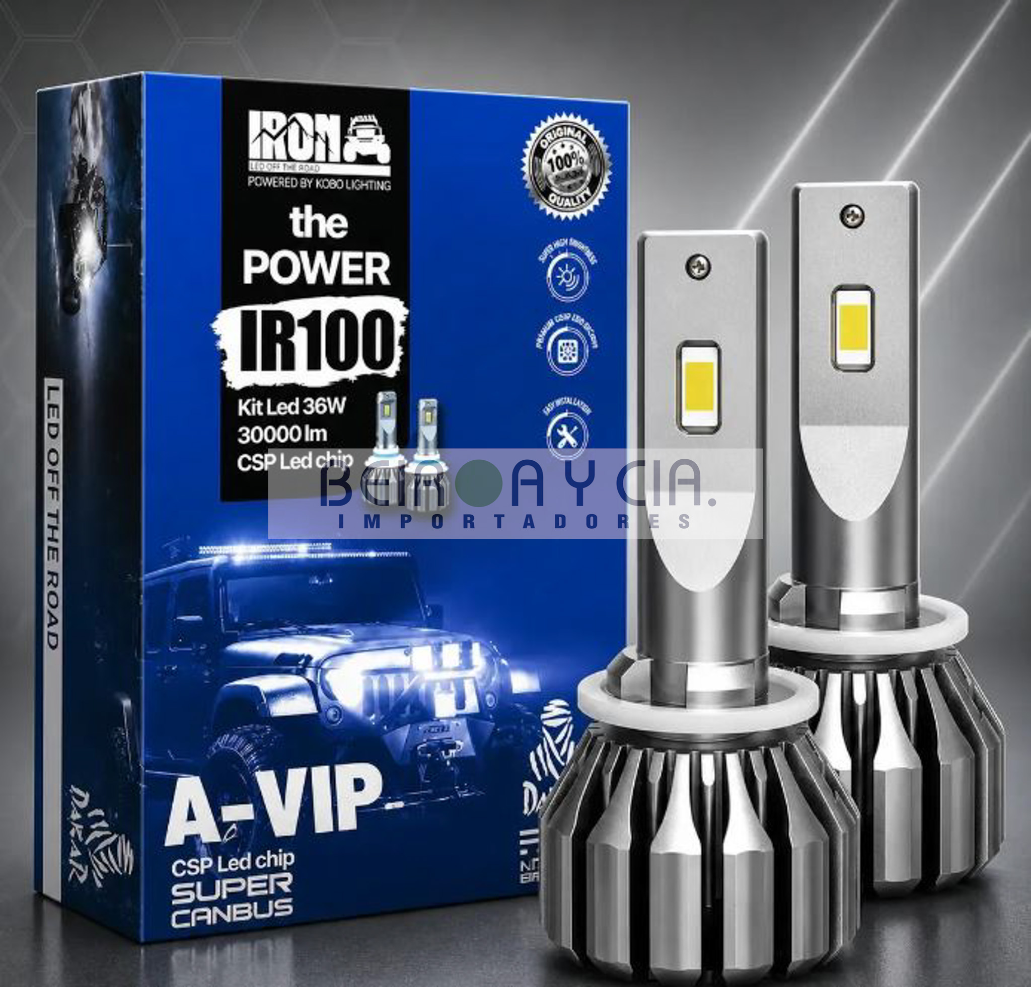 KIT IR100 LED CSP H27 880 881 30000LMS 36W CAMBUS