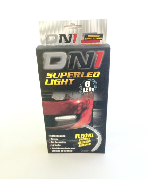 PAR DE LUZ LED 6 LEDS 12V (PARA LUZ DE DIA/LUZ TRASERA)