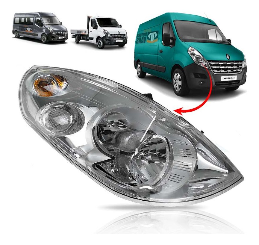 Semióptica Renault Master 3 2013 A 2021 Derecha