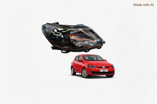 Semioptica Delantera Volkswagen Gol G5 09/13 Derecha F Negro