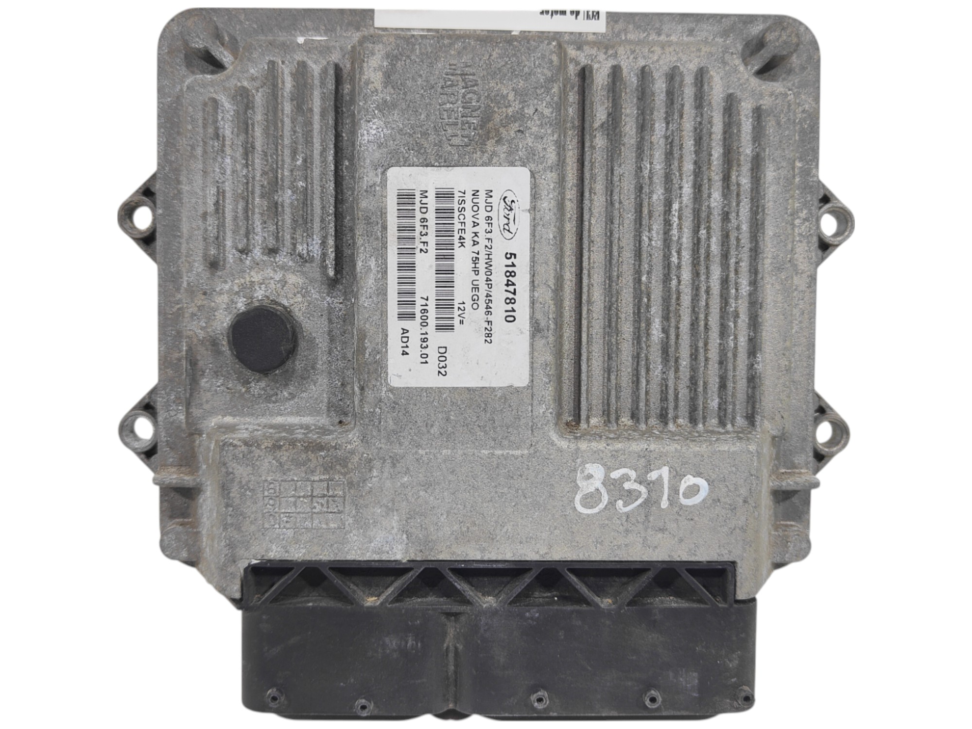 ECU de motor Ford KA 1.3 16V JTD 75CV , Ref: 8310-K3B10