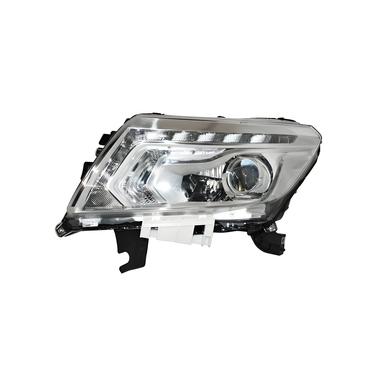 SEMIOPTICA IZQ. FONDO CROMADO C/LUPA C/LED -TYC