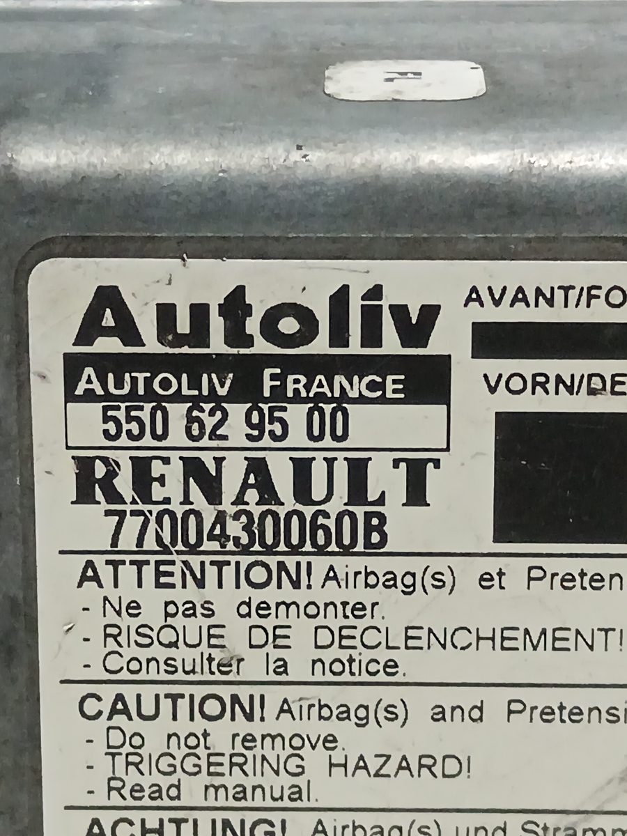 Centralita Airbag Renault Scenic (JA..) 1999-2003 1.9 dCi Authentique 1.9L 75kW 550629500